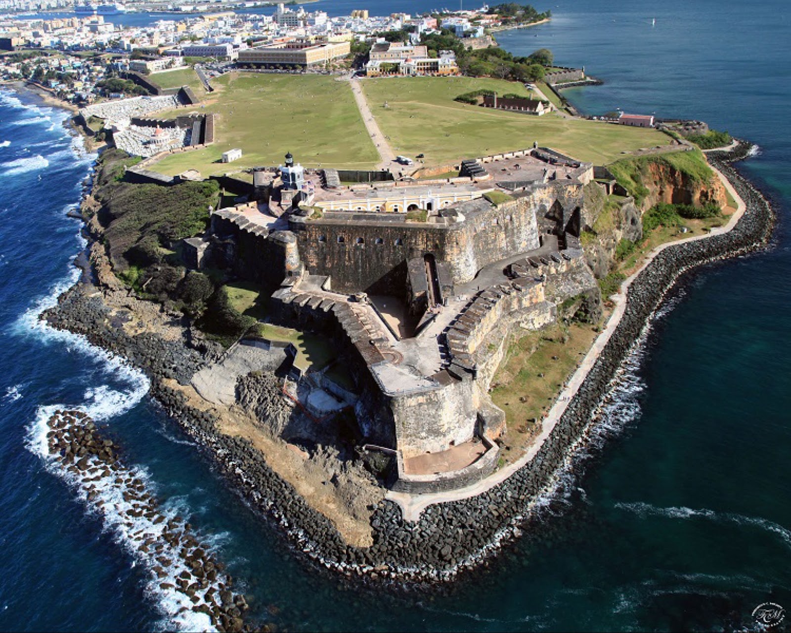 Historic Forts of Old San Juan near Eastern Caribbean Cruise from Florida
