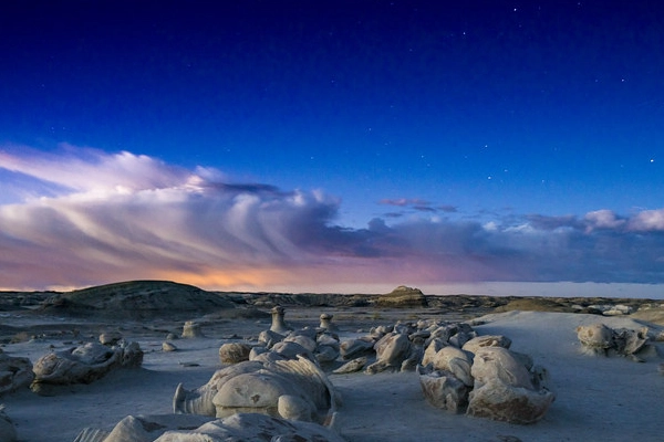 Night sky over Bisti Wilderness