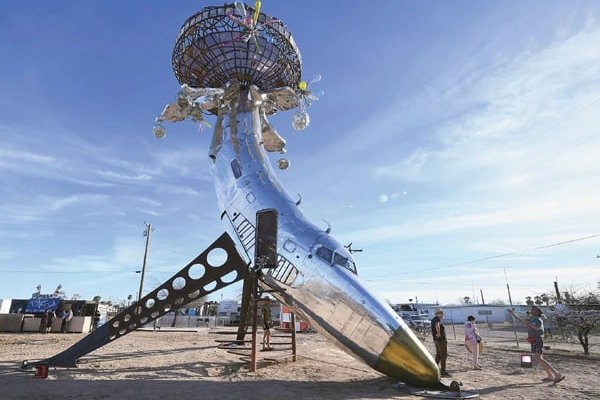 Banana Plane art installation
