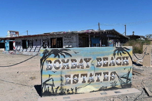 Bombay Beach Estates art cabin