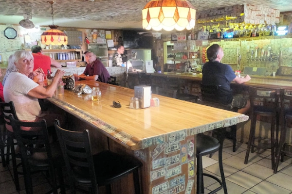 Food at Ski Inn Bombay Beach