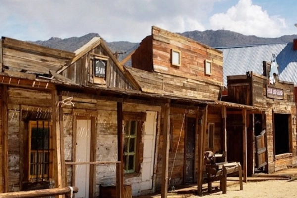Ghost town relics in Chlorida, Arizona