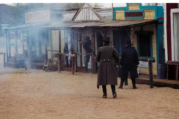 Gunfight Reenactment in Chlorida