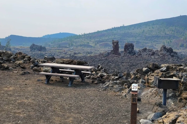 Picnic supplies for Craters of the Moon