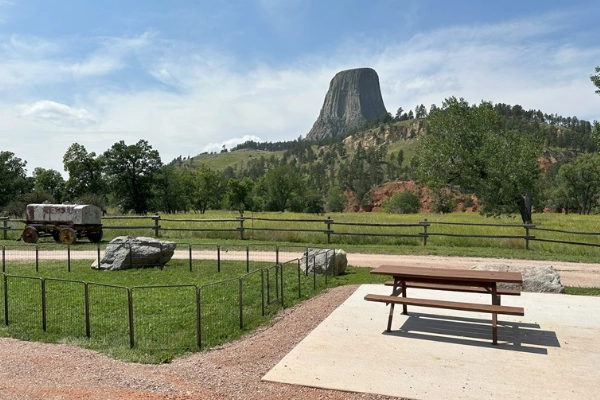 Belle Fourche River Campground at Devils Tower
