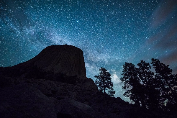 Night Sky at Devils Tower