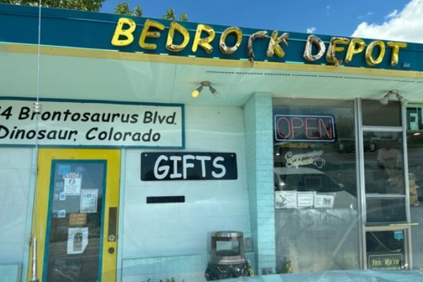BedRock Depot cafe in Dinosaur, Colorado