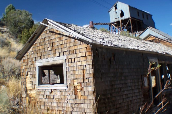 Ruins of Hamilton Ghost Town near Ely
