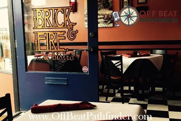 Wood-fired pizza at Brick & Fire Bistro
