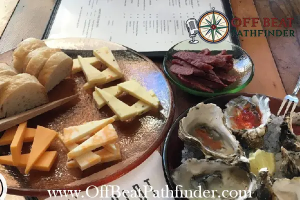 Fresh oysters at Humboldt Bay Provisions