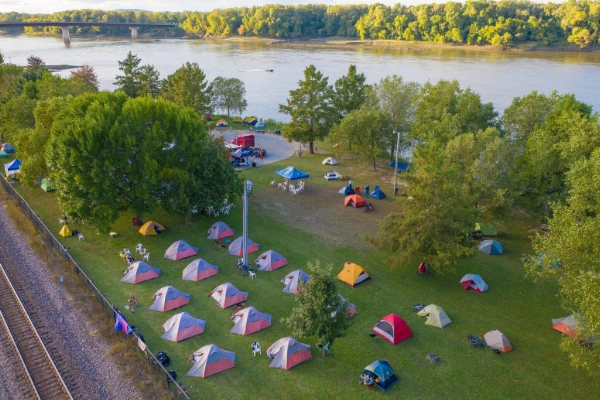 Camping at Hermann City Park