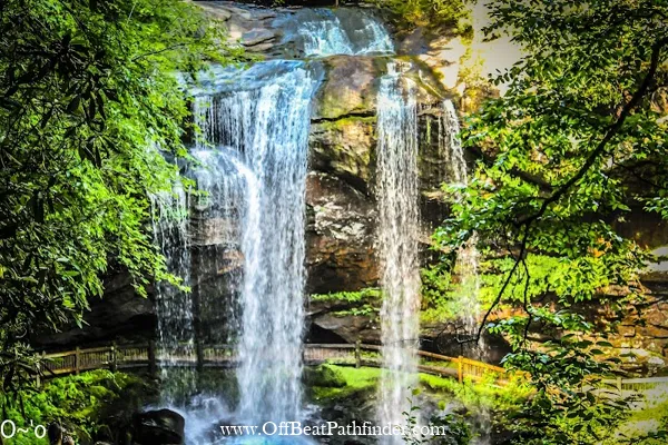 Dry Falls waterfall in Highlands, NC (U.S. Hwy 64)