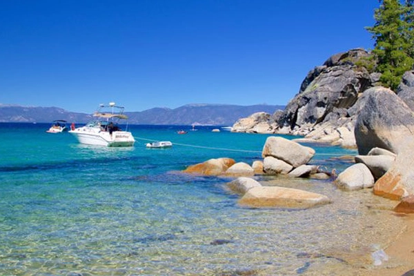 Camping at D.L. Bliss State Park, Lake Tahoe
