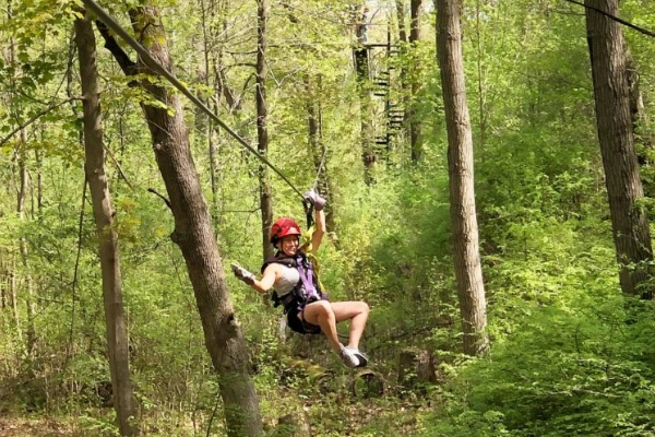 Ziplining at Lake Geneva Ziplines & Adventures