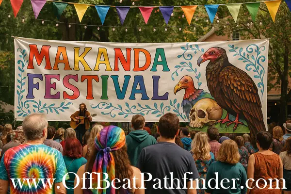 Scene from Vulture Fest or Spring Fest in Makanda