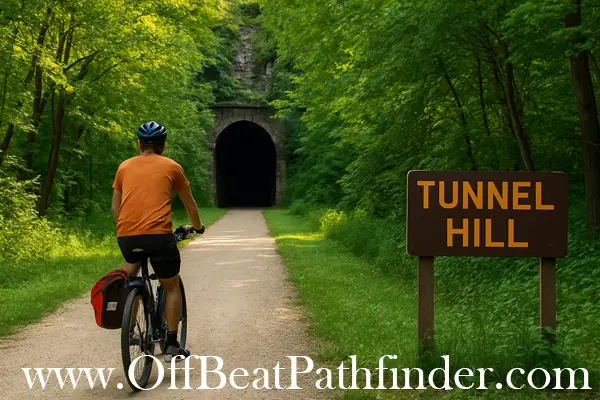 Biker on the Tunnel Hill State Trail