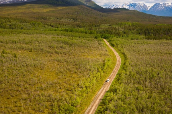 Scenic McCarthy Road journey
