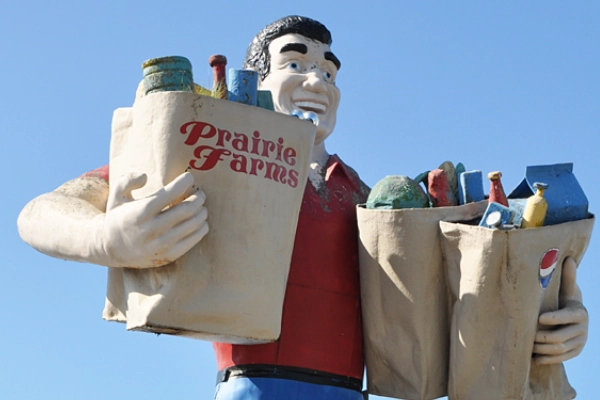 Big John Statue at Big John Food Store
