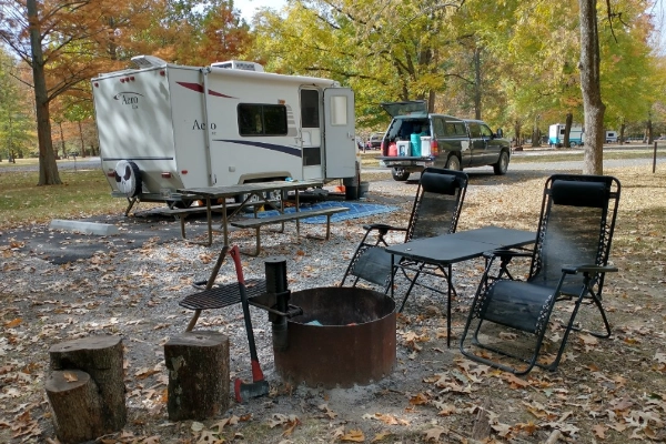 Camping at Fort Massac State Park