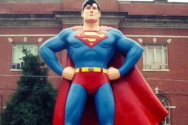 Superman Statue in Metropolis, Illinois