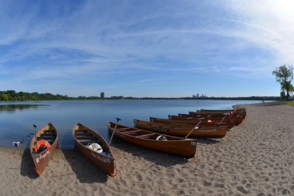 Kayaking on the Chain of Lakes, Minneapolis