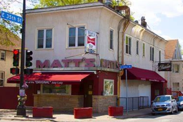Juicy Lucy burger at Matt's Bar, Minneapolis