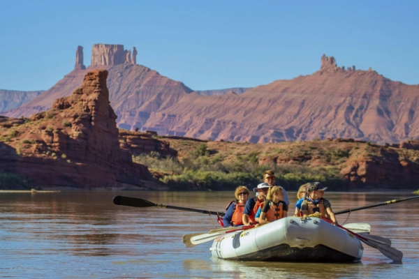 Rafting on the Colorado River near Moab
