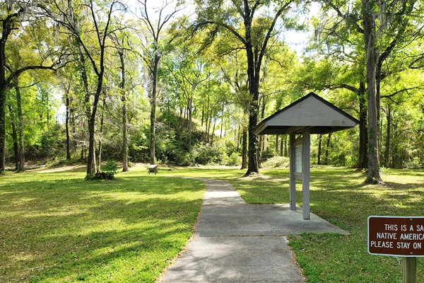 Camping at Letchworth-Love Mounds Archaeological State Park