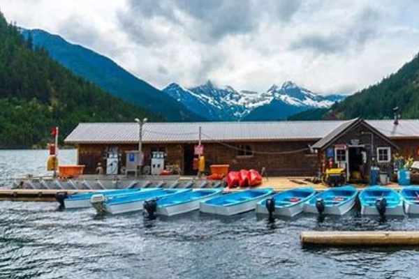 Ross Lake Resort floating cabins