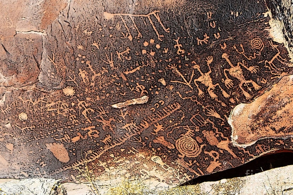 Newspaper Rock Petroglyphs, Petrified Forest