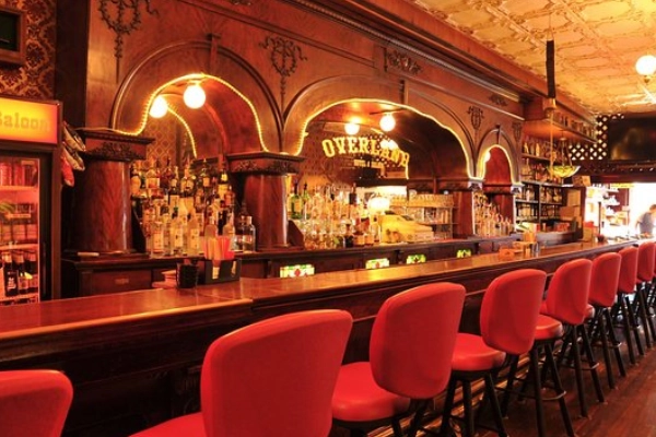 Historic Overland Saloon bar bites, Pioche