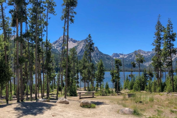 Camping at Stanley Lake Campground