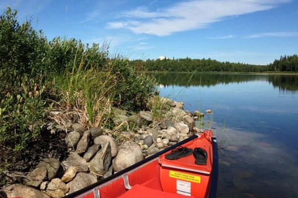 Canoeing in Talkeetna Lakes Park