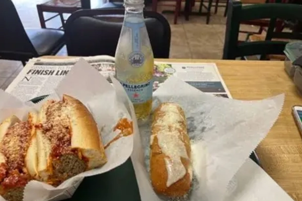 A classic muffuletta sandwich from Ranelli’s Deli