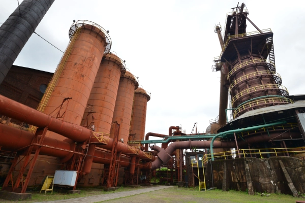 The historic Sloss Furnaces National Historic Landmark