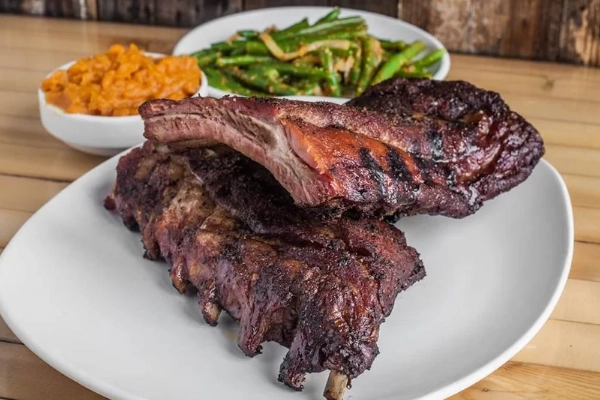 A plate of brisket from Slows Bar BQ in Corktown