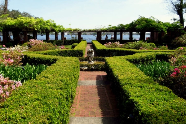 The beautiful gardens of the Cummer Museum of Art