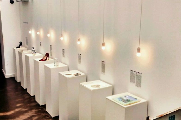 Artifacts on display at the Museum of Broken Relationships