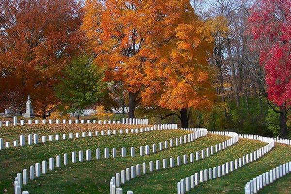 The grave of Colonel Sanders at Cave Hill Cemetery
