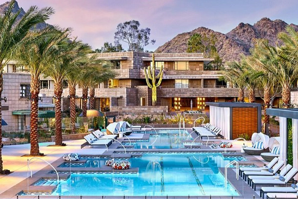 The elegant, Wright-inspired architecture of the Arizona Biltmore