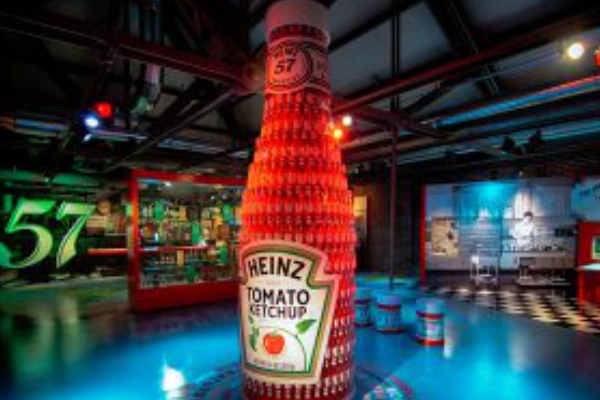 Vintage Heinz pickle pins at the Heinz History Center