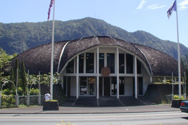 The historic 1920s Pago Pago Ranger Station cabin