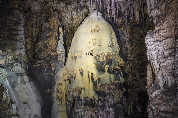 A rugged, undeveloped passage in Slaughter Canyon Cave