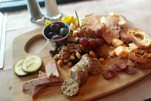 A plate of bison sliders from Swirl Wine Bar