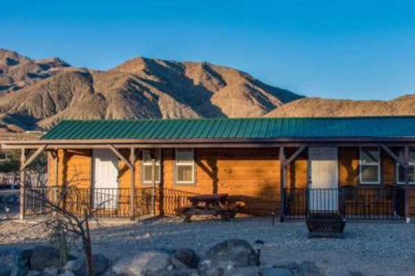 A simple room at the Panamint Springs Resort