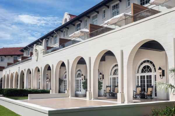 The elegant, historic Casa Marina Key West resort on the ocean