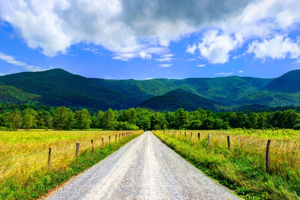 A historic cabin in the time-warp valley of Cades Cove