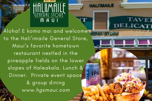 An upscale Hawaiian fusion dish from Hali‘imaile General Store