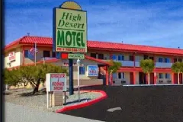 The simple and affordable High Desert Motel near the park entrance
