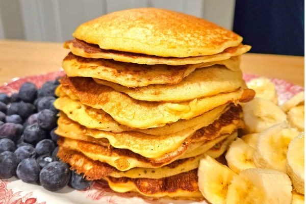 Hearty sourdough pancakes from the Alaska Homestead Kitchen